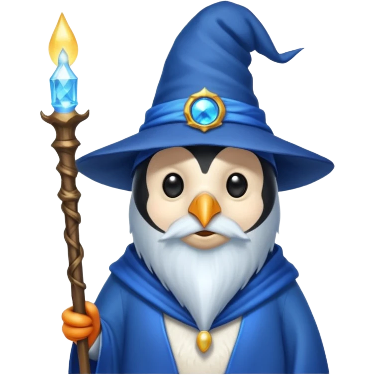 Penguin Wizard emoji