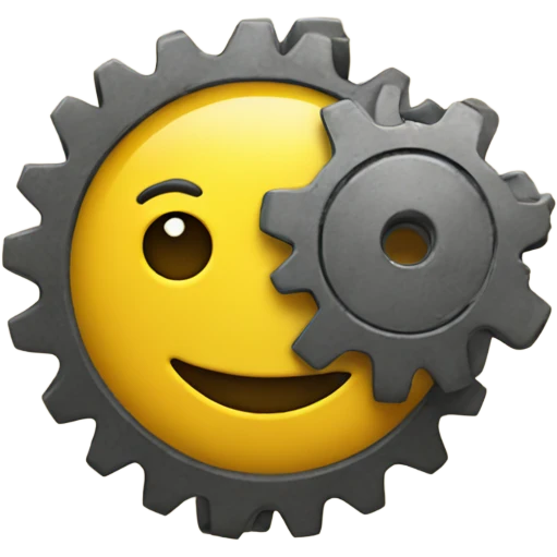 The gear is smiling emoji