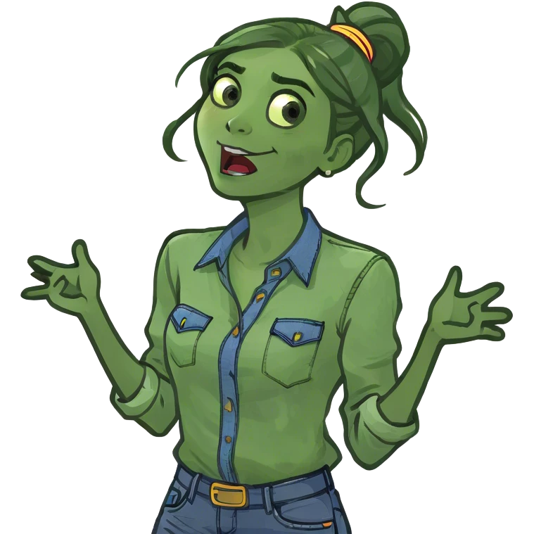 Arms crossed holding neck screaming girl emoji