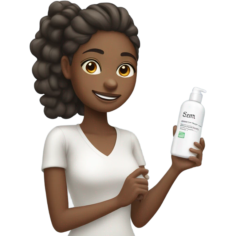 Girl doing skin care￼ emoji