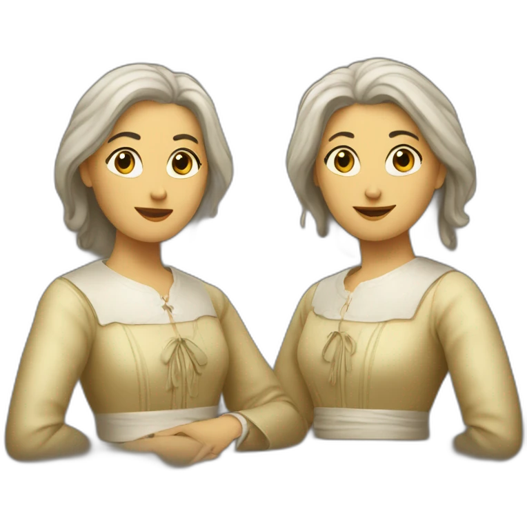 Deux femmes parlent ensemble  emoji