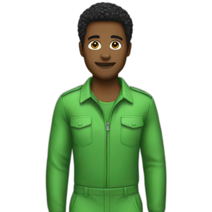 GREEN JUMPSUIT emoji