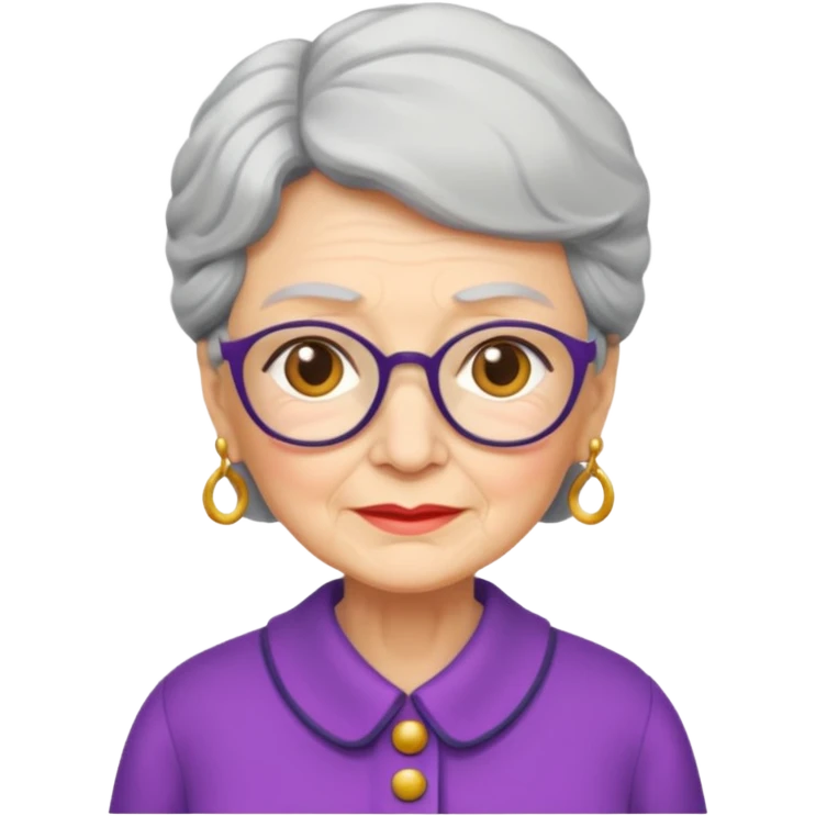 grandma looking like a baddie emoji