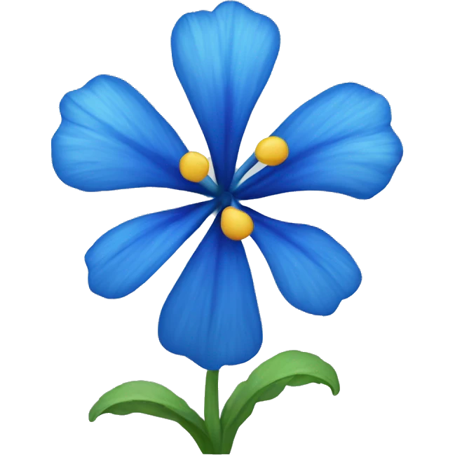 Blue flower emoji