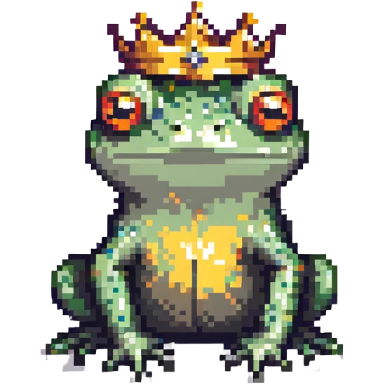crowned frog emoji