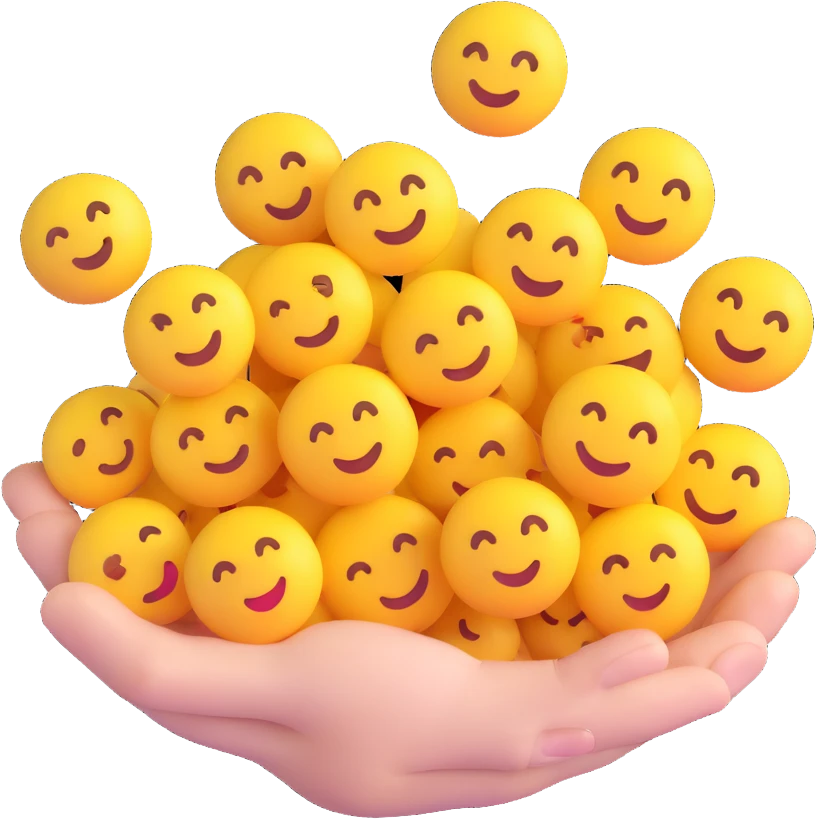 Сгенерируй мне горстку сахара в стиле детализированного емодзи на пнг фоне без фона emoji