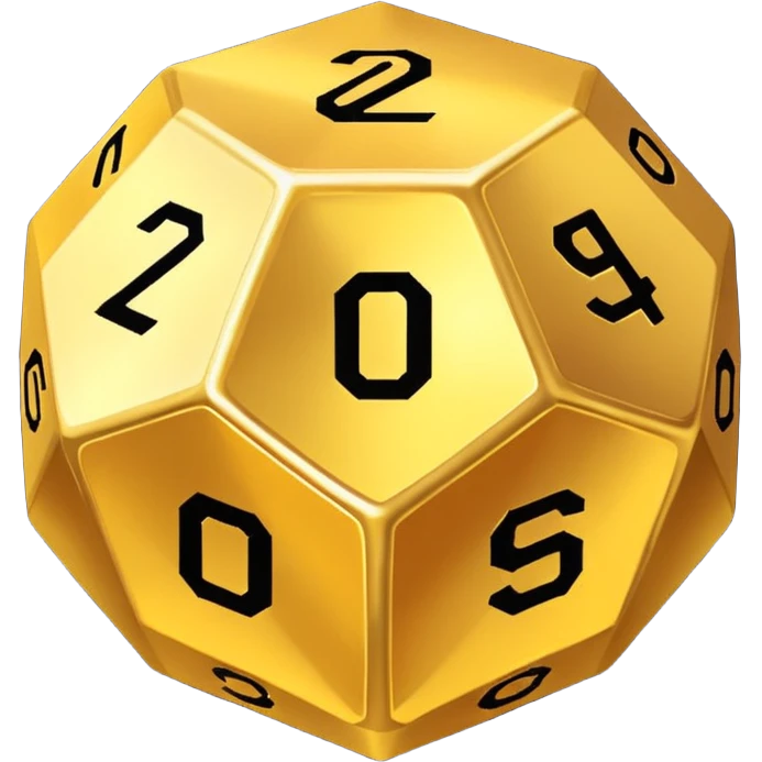 numbered dodecahedron emoji