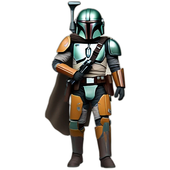 Mandalorian going to pee emoji
