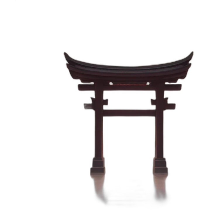 tori gate in front of temple emoji