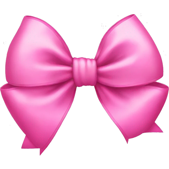Pink bow emoji