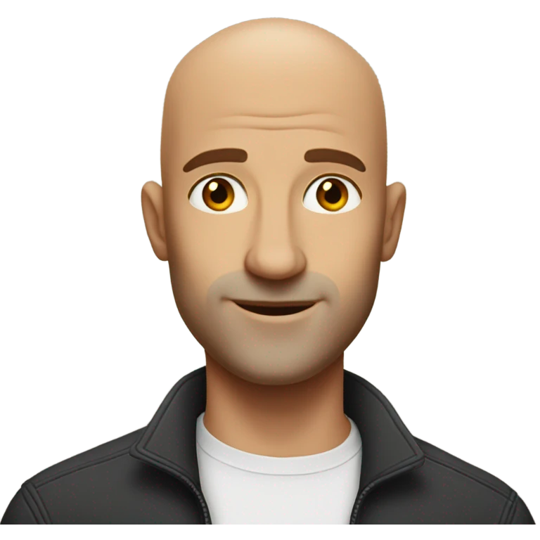 handsome bald man , photo for slack profile emoji
