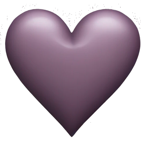 Dark mauve heart emoji