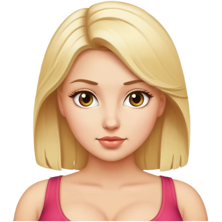 блондинка с большой грудью emoji