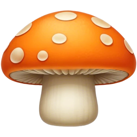 Orange mashrrom emoji