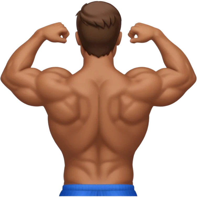 Man with back arched emoji