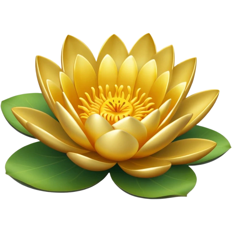 Golden waterlily emoji