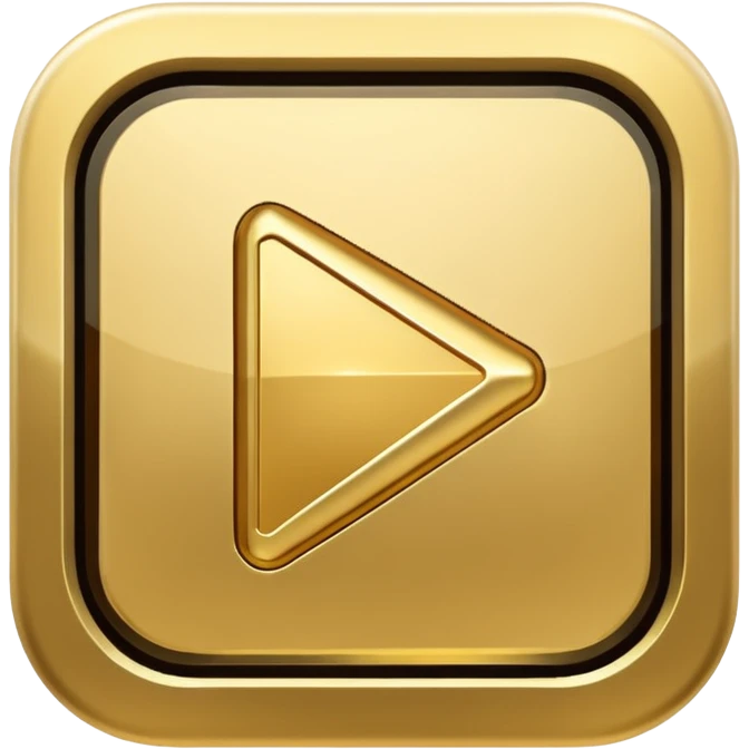 golden play button emoji emoji