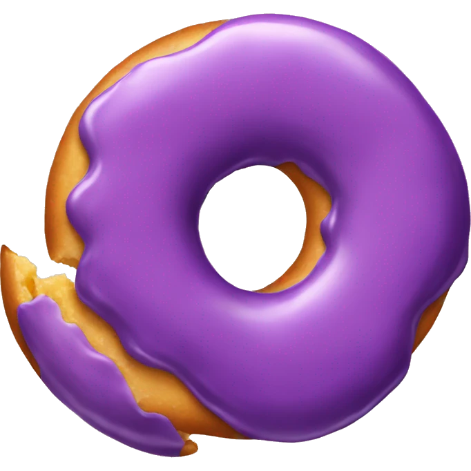 Purple donut  emoji