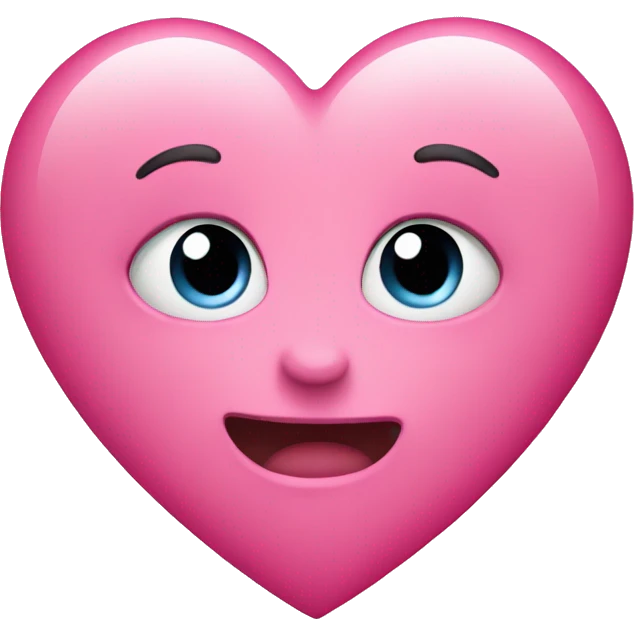 Beautiful Pink Heart emoji