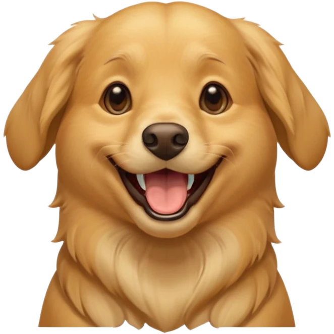 Laughing dog emoji
