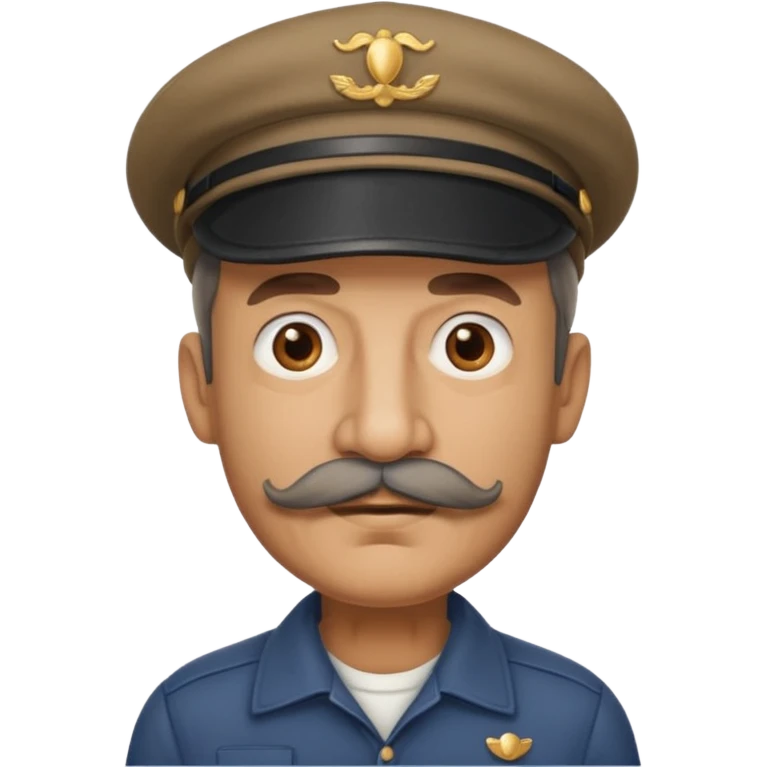 viejo bigote gorra emoji