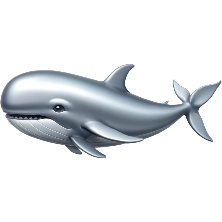 silver whale emoji
