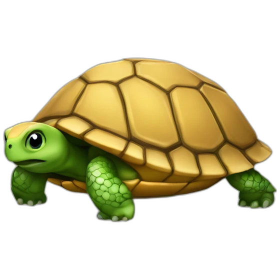 Tortue avec une cape emoji