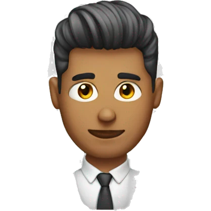power donut hairdo man emoji