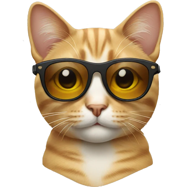 Cat with sunglasses emoji