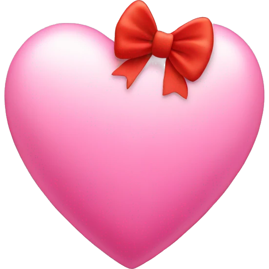 Heart with bow emoji