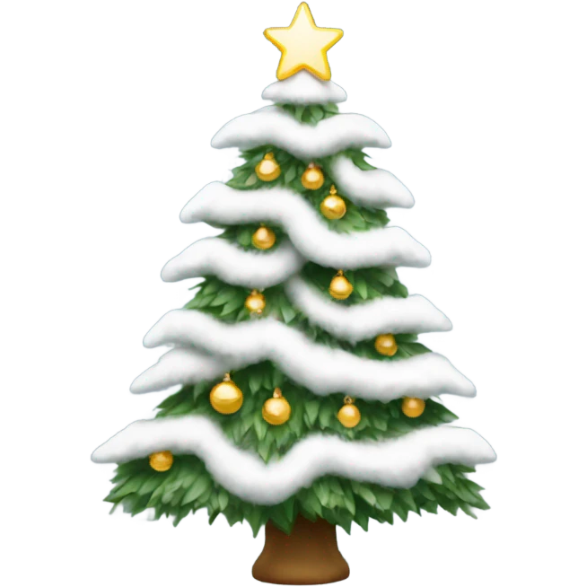 White Christmas tree emoji