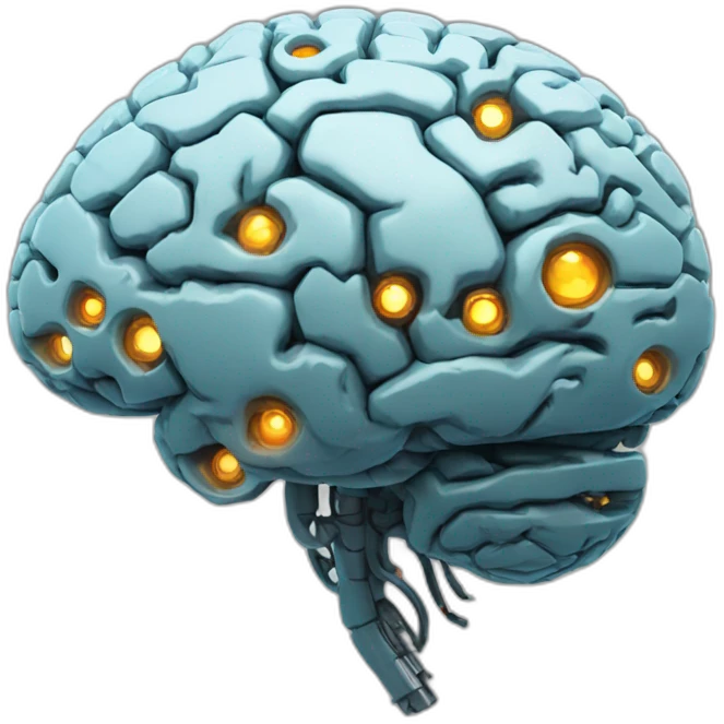 cyborg brain emoji