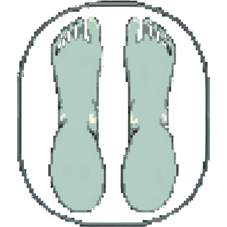 Simple cute character body base, light colored (#f8fafc) round oval body shape about 24x24px, small 8px wide feet at bottom, semi-transparent outline, subtle shading for depth, empty space on top for emoji head, bouncy appearance emoji