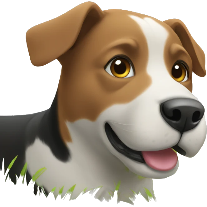 dog in the grass emoji
