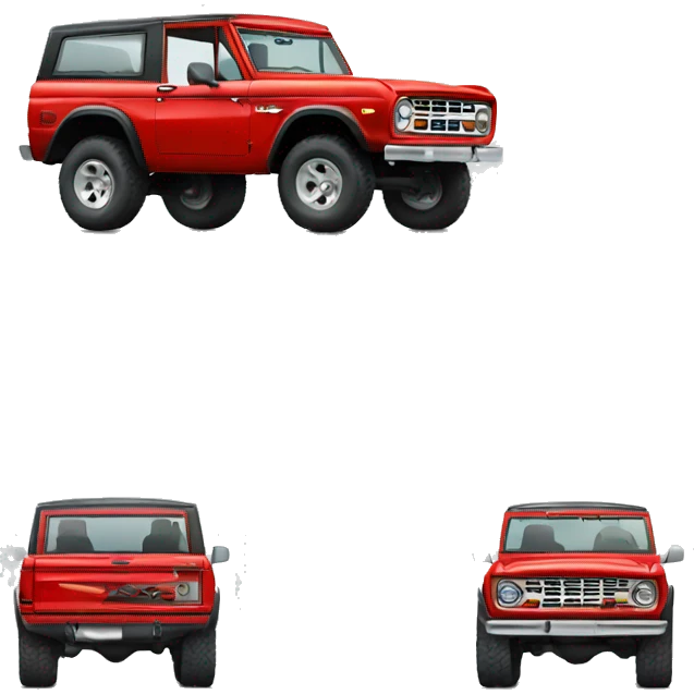Red ford bronco emoji