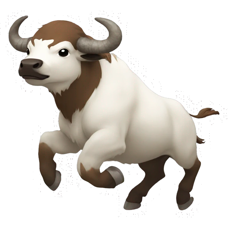 Last airbender avatar flying bison white emoji