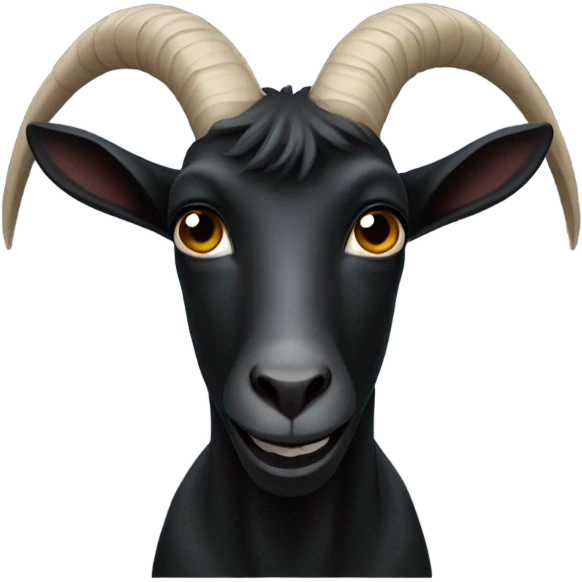 Black goat emoji