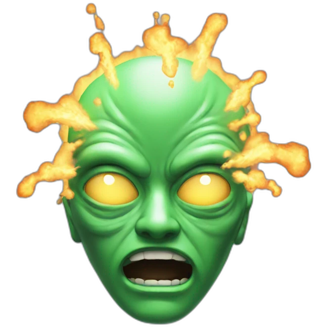 alien exploding mind emoji