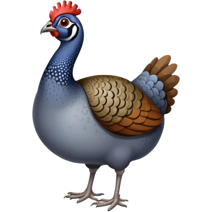 guinea fowl 
 emoji