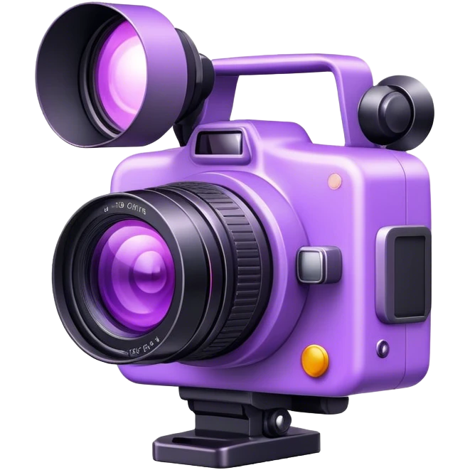 Camera light purple emoji