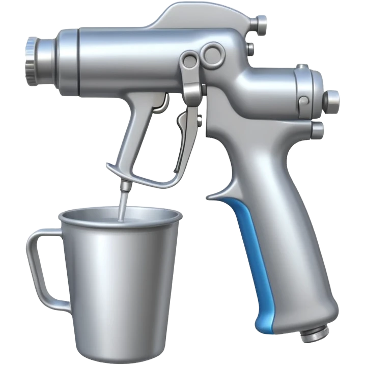 spray gun with cup attached emoji