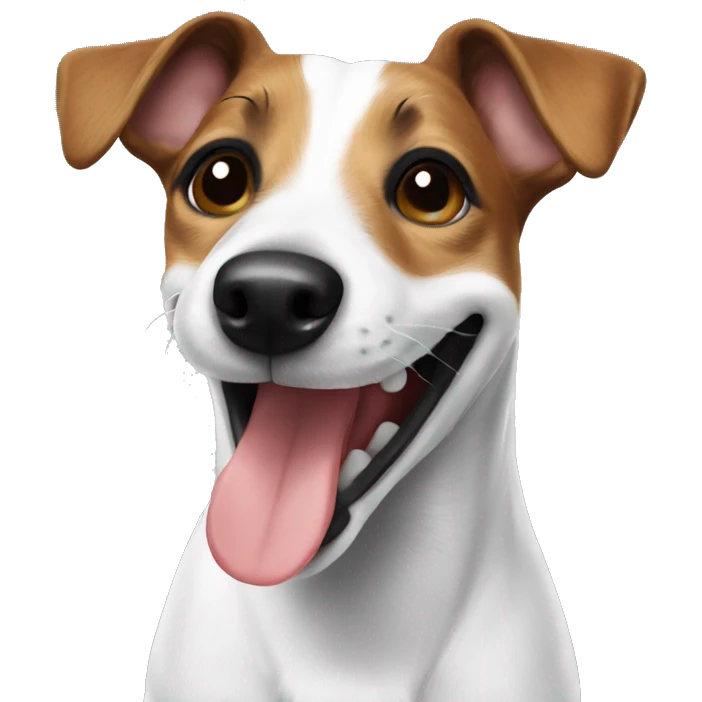 Jack Russell smiling  emoji