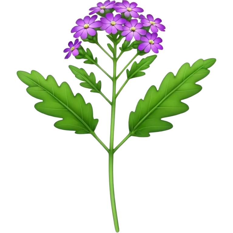 single Verbena stem emoji