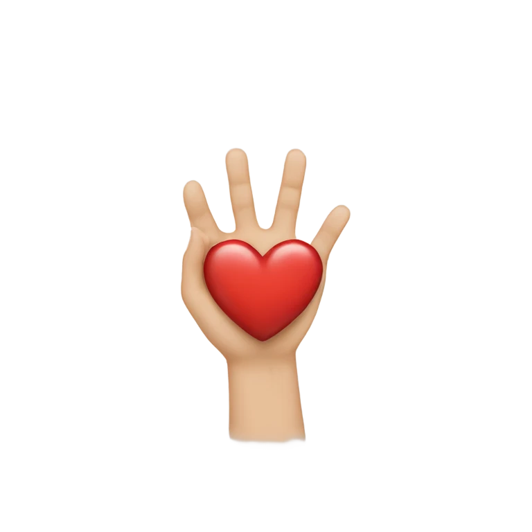 Hands making a heart emoji