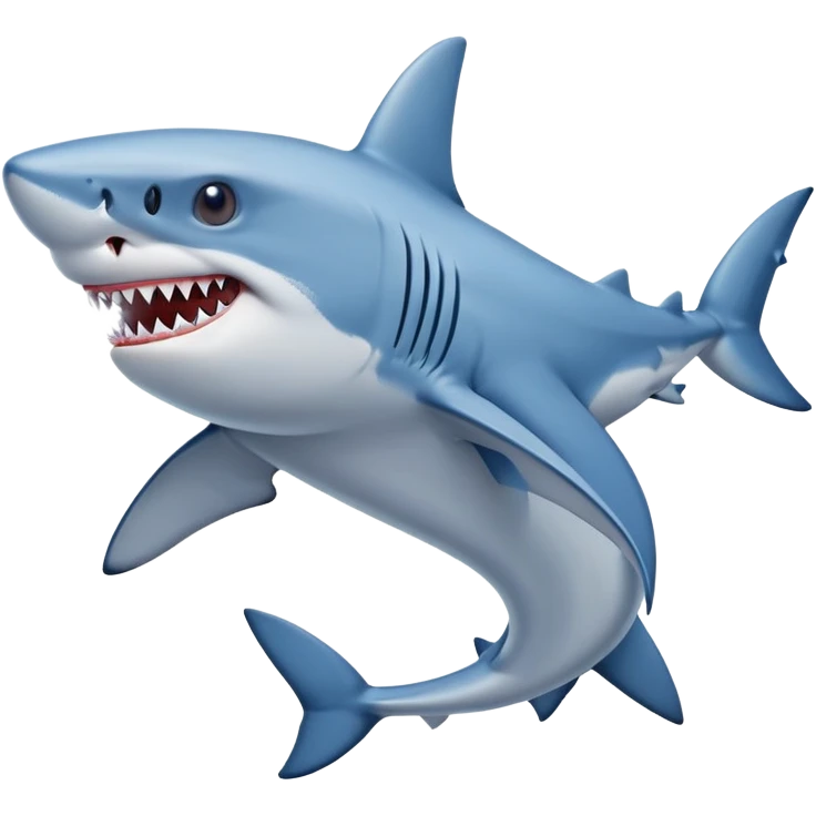 Shark wearing blue Nikes  emoji