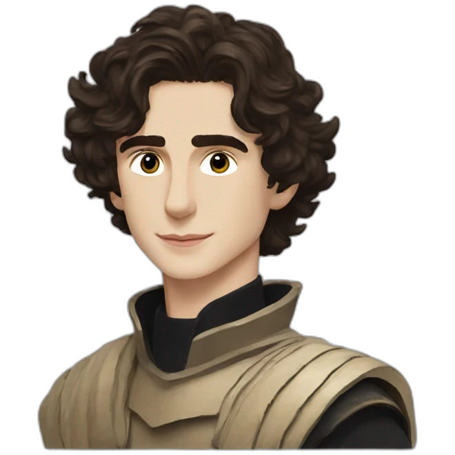timothee chalamet in dune costume emoji