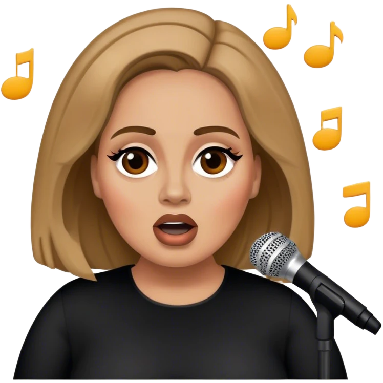 Adele cantando emoji