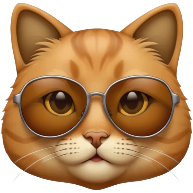 Cat wearing sunglasses emoji