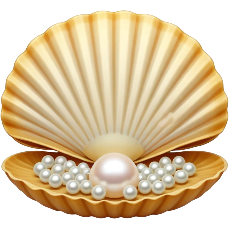 Girly clamshell with pearl inside emoji