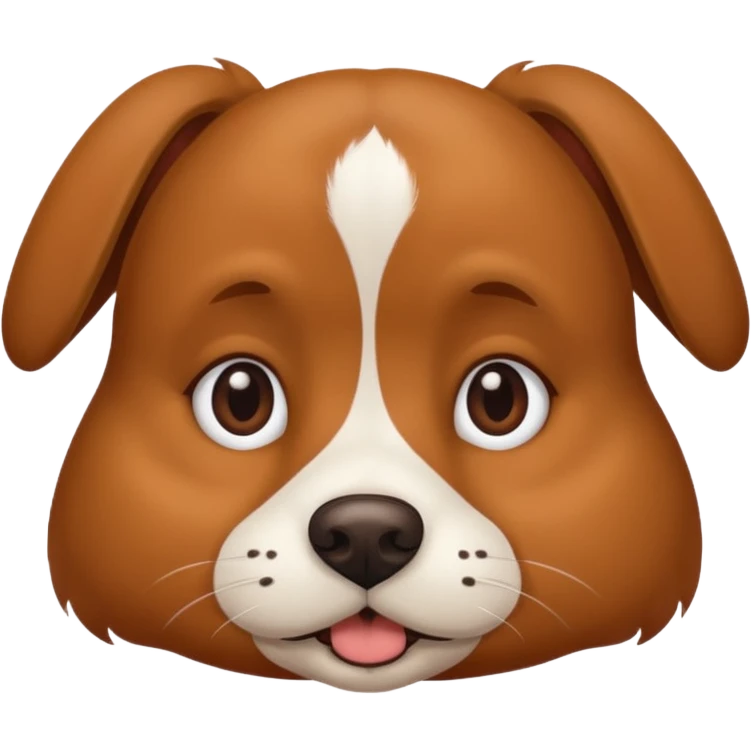 Perro con un lazy emoji